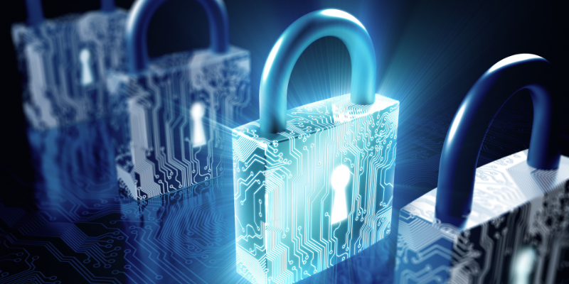 visual of multiple locks, representing layered security